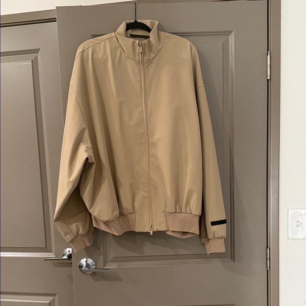 Essentials Sand Zip Up Bomber
